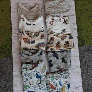 GAP Baby Gray Striped Pajama Top